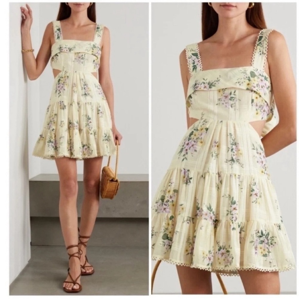 Alemais Margot Floral Mini Dress